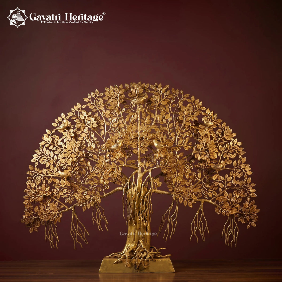 Brass Kalpavriksha Tree | Wish-Fulfilling Tree Idol | Divine Prosperity & Vastu Home Decor