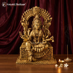 Brass Mariamman Idol | Goddess Mariamman Murti | Handcrafted Hindu Goddess Statue | South Indian Temple Pooja Decor | Spiritual Gift