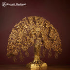 Brass Kalpavriksha Tree | Wish-Fulfilling Tree Idol | Divine Prosperity & Vastu Home Decor