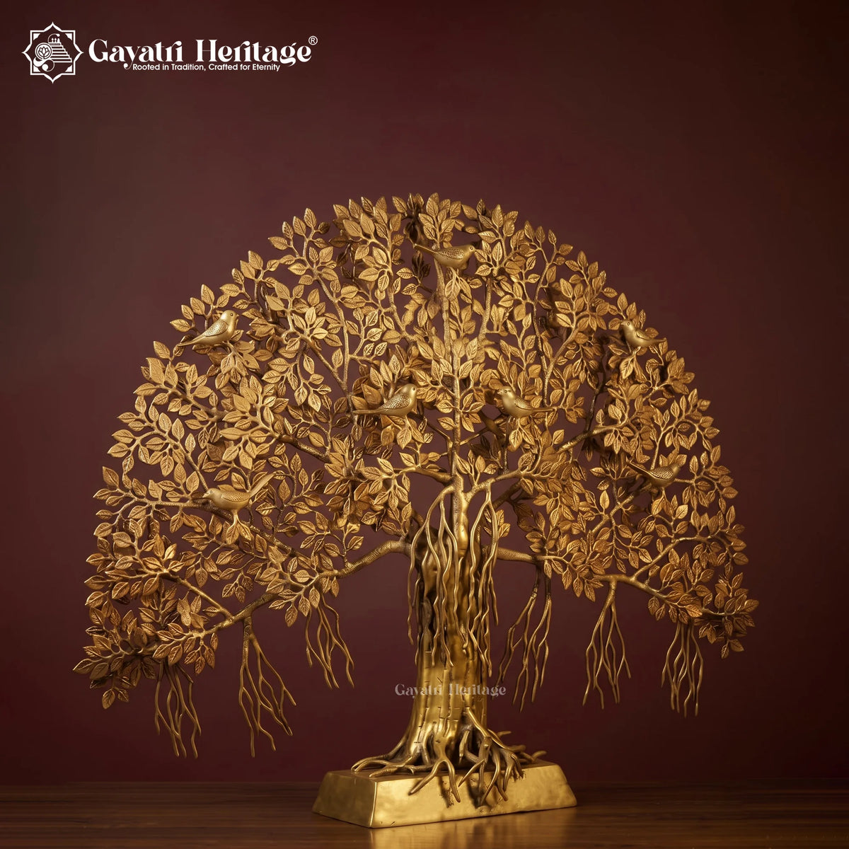 Brass Kalpavriksha Tree | Wish-Fulfilling Tree Idol | Divine Prosperity & Vastu Home Decor
