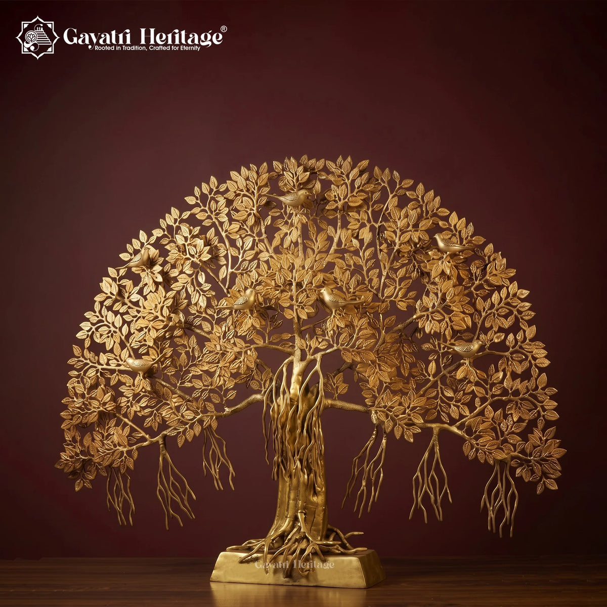 Brass Kalpavriksha Tree | Wish-Fulfilling Tree Idol | Divine Prosperity & Vastu Home Decor