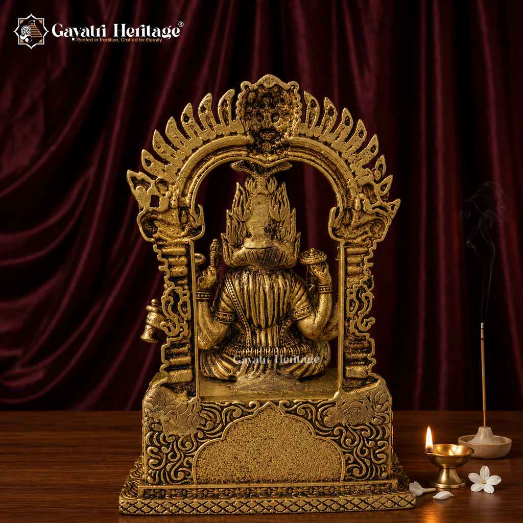 Brass Mariamman Idol | Goddess Mariamman Murti | Handcrafted Hindu Goddess Statue | South Indian Temple Pooja Decor | Spiritual Gift