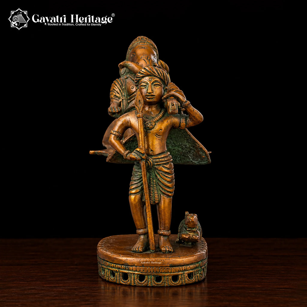 Brass Palki Ganesh – view 7 of 12