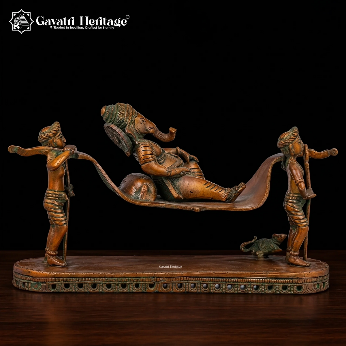 Brass Palki Ganesh – view 6 of 12