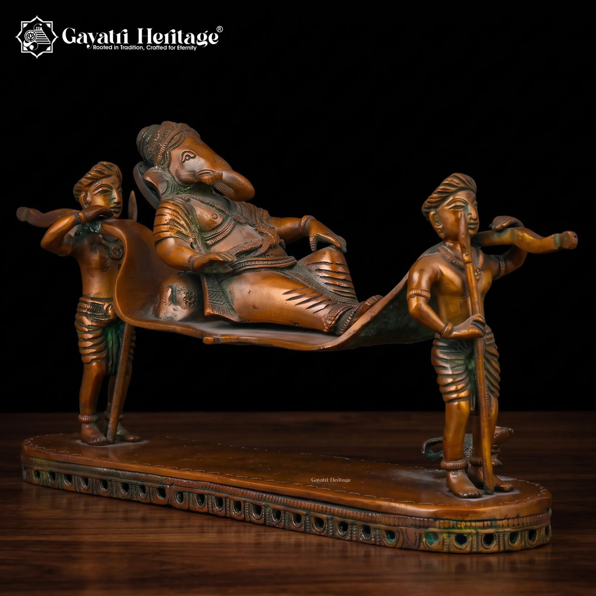 Brass Palki Ganesh – view 5 of 12