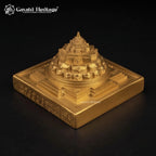 Brass Maha Meru Shree Yantra |Sacred Shri Yantra | Vastu & Pooja Temple Decor | Spiritual & Prosperity Gift