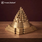 Brass Shri Yantra Meru | Vastu Pooja Decor | Wealth & Prosperity Gift