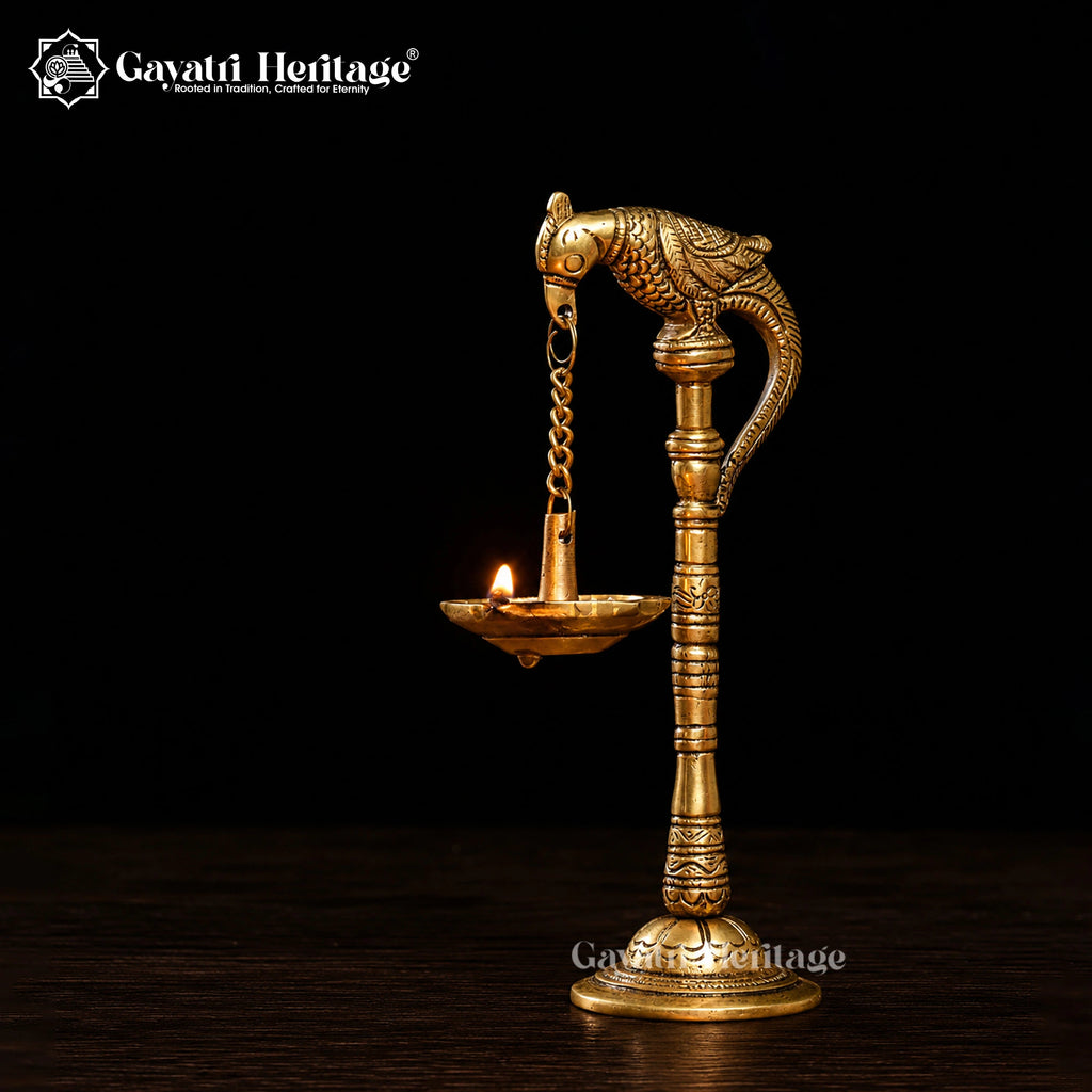 Brass Parrot Lamp (Pair) – view 2 of 3