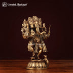 Brass Panchmukhi Ganesha – Antique Finish Charm | Gayatri Heritage