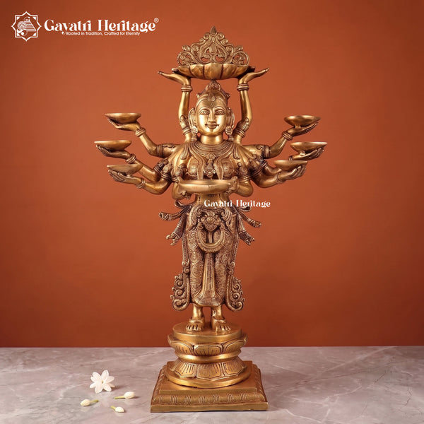 Brass Deep Lady statues