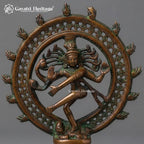 Antique Brass Nataraja Statue – view 2 of 4