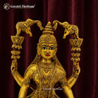 Brass Gaja Lakshmi Statue – view 4 of 4