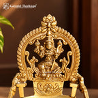 Brass Lalitha Devi Vilakku | Traditional Hindu Oil Lamp, Handcrafted Pooja Deepam, Temple Decor & Festive Gift