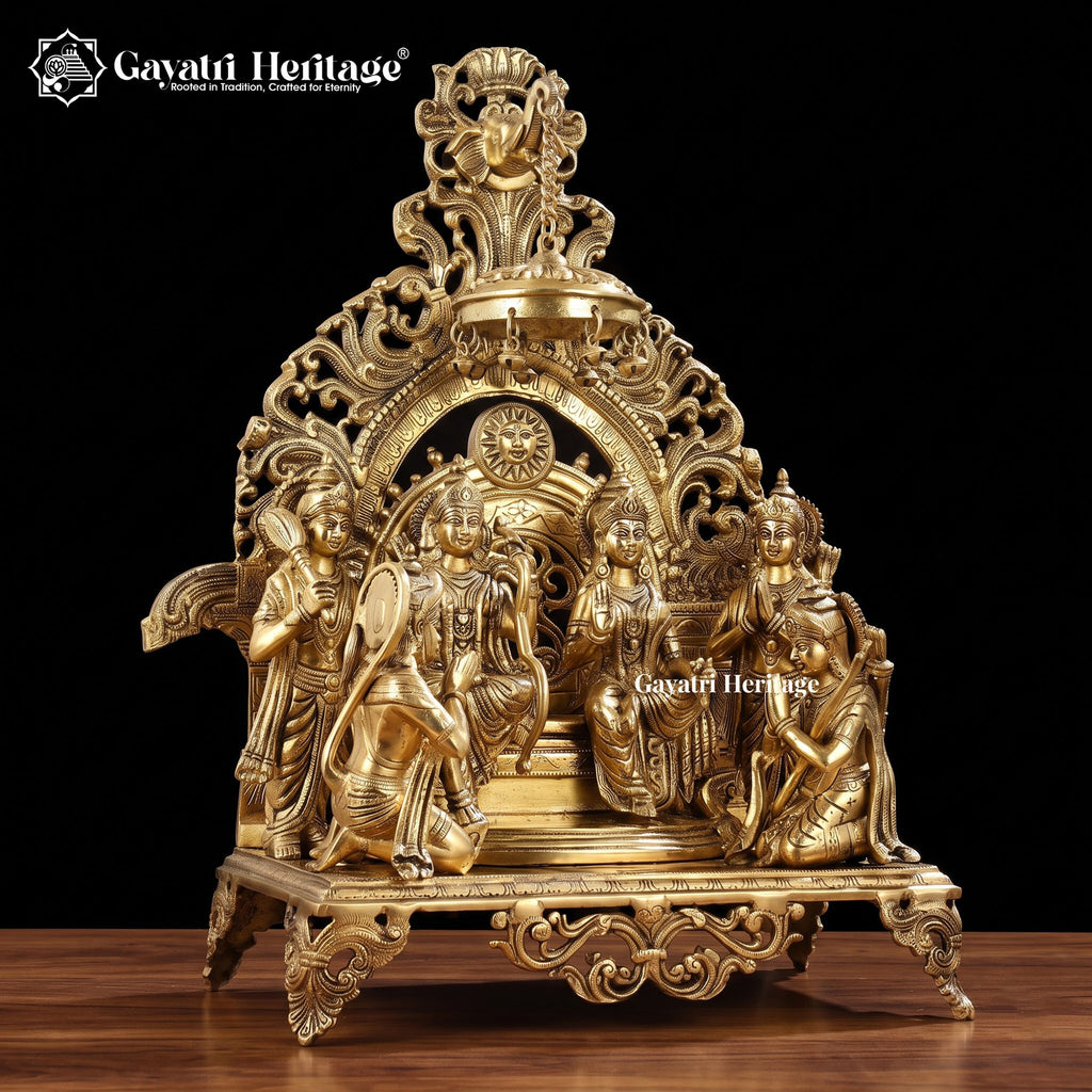 Brass Ram Parivar (Rampanchayat) – Traditional Family Idol | Gayatri Heritage