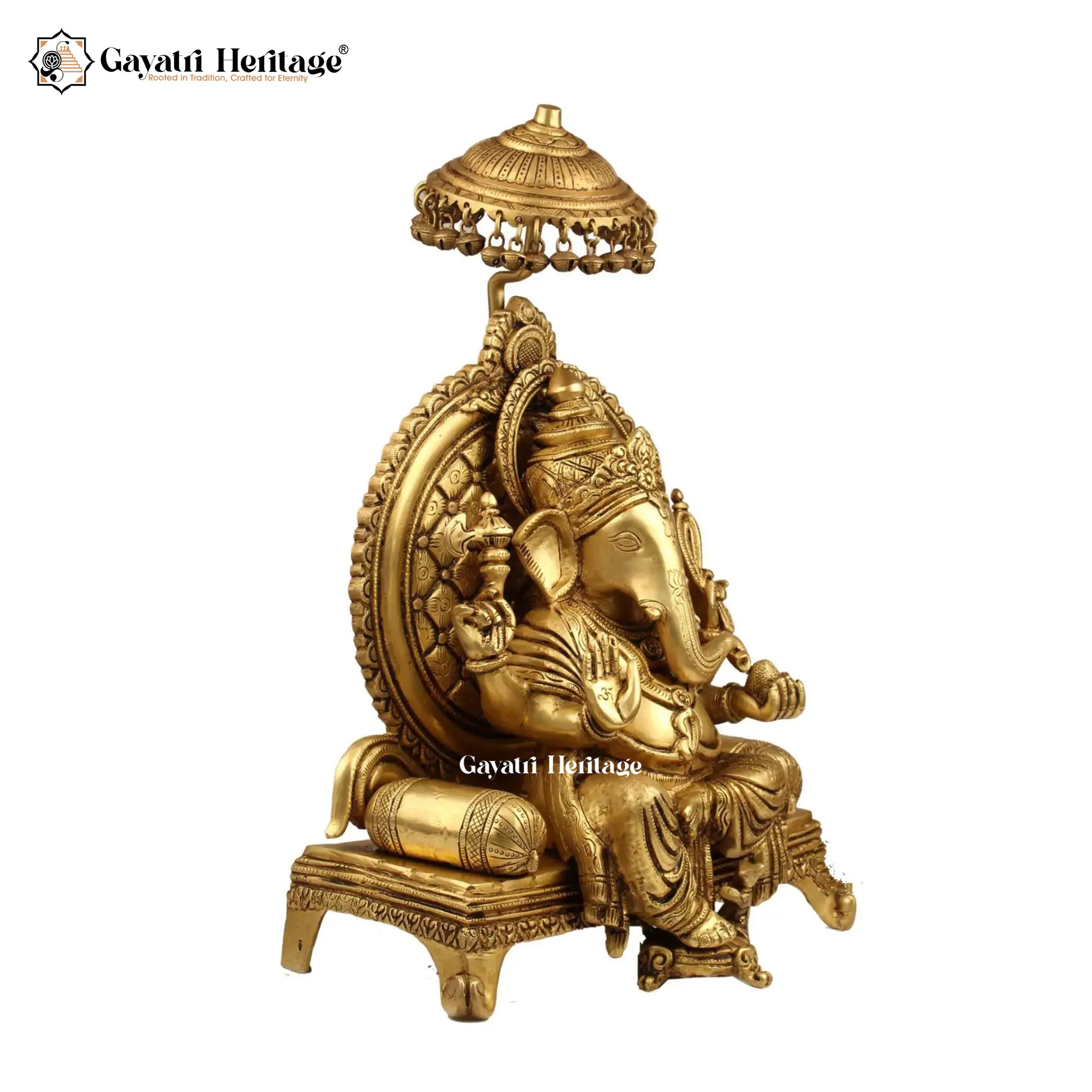 Brass Ganesh Sofa Statue – Unique Decor Idol | Gayatri Heritage