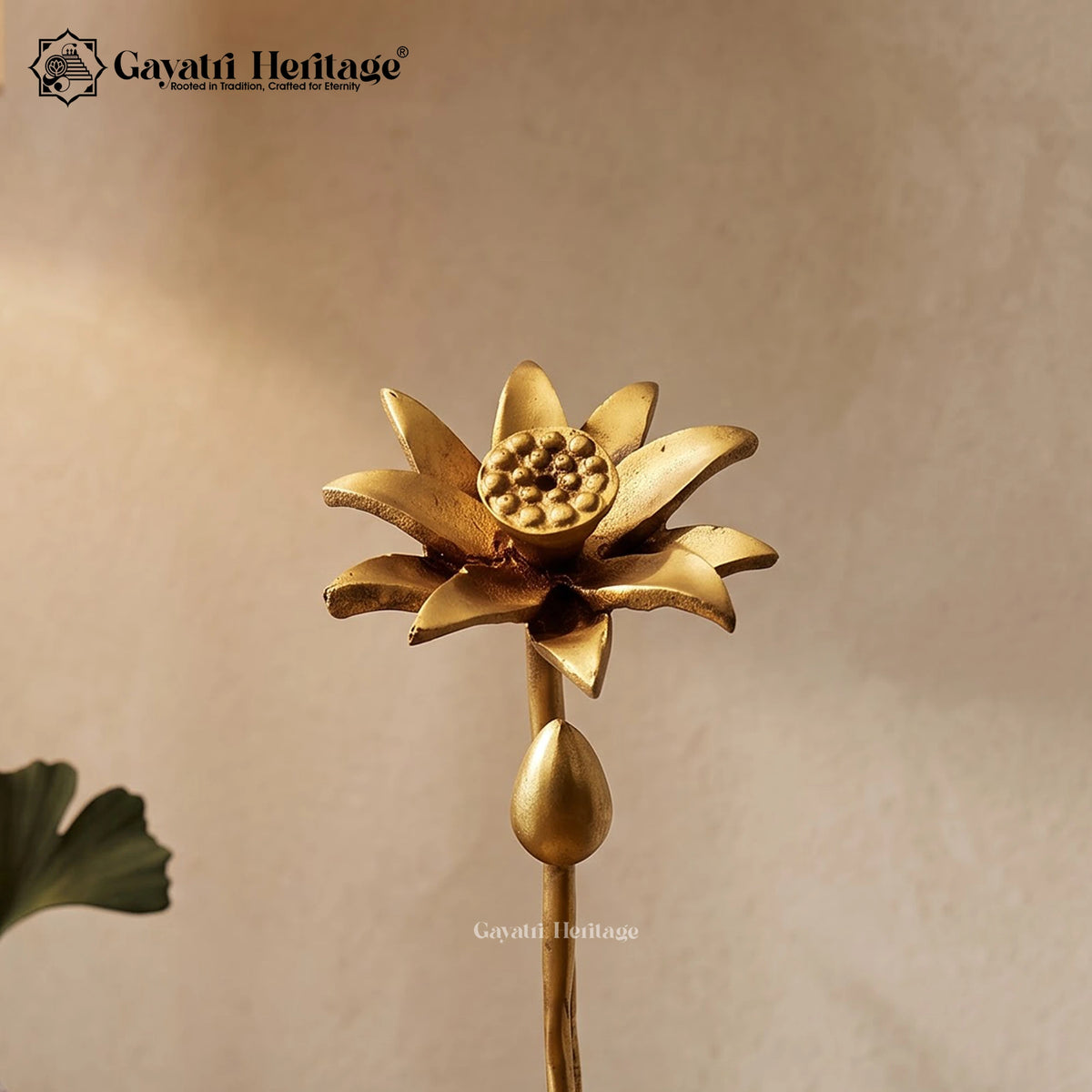 Brass Lotus Flower Showpiece – view 2 of 4