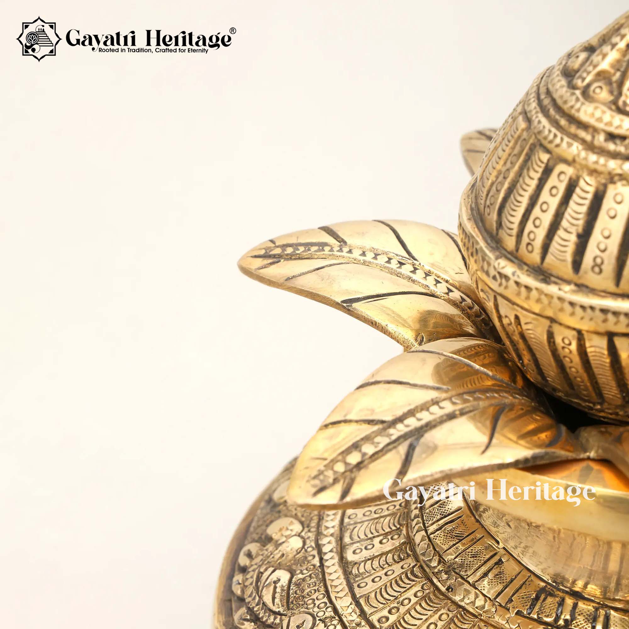 Brass Astalakshmi Kalash – Divine Prosperity Kalasha Decor | Gayatri Heritage