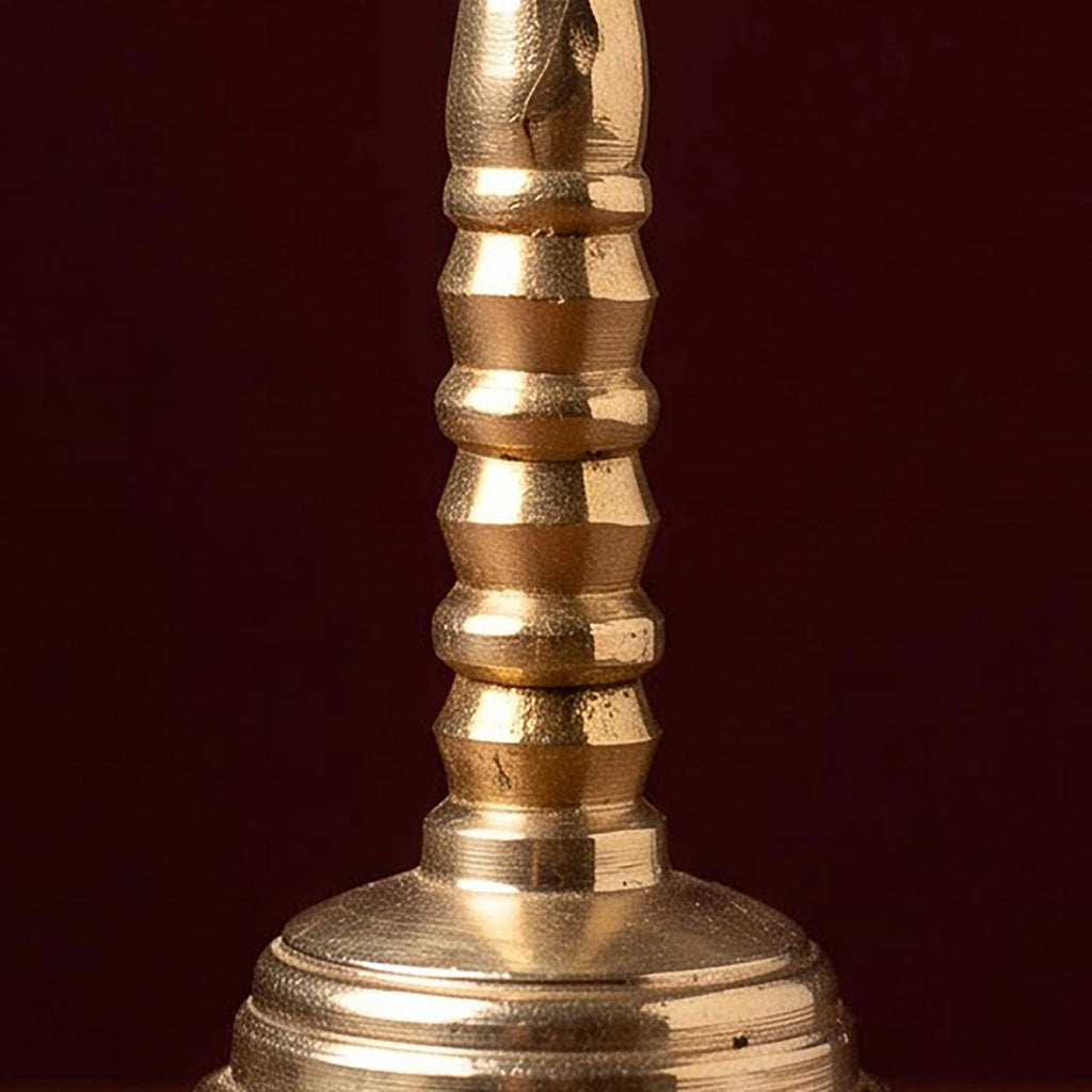 Brass Pooja Bell with Garuda Handle | Vishnu Puja Ghanti for Mandir