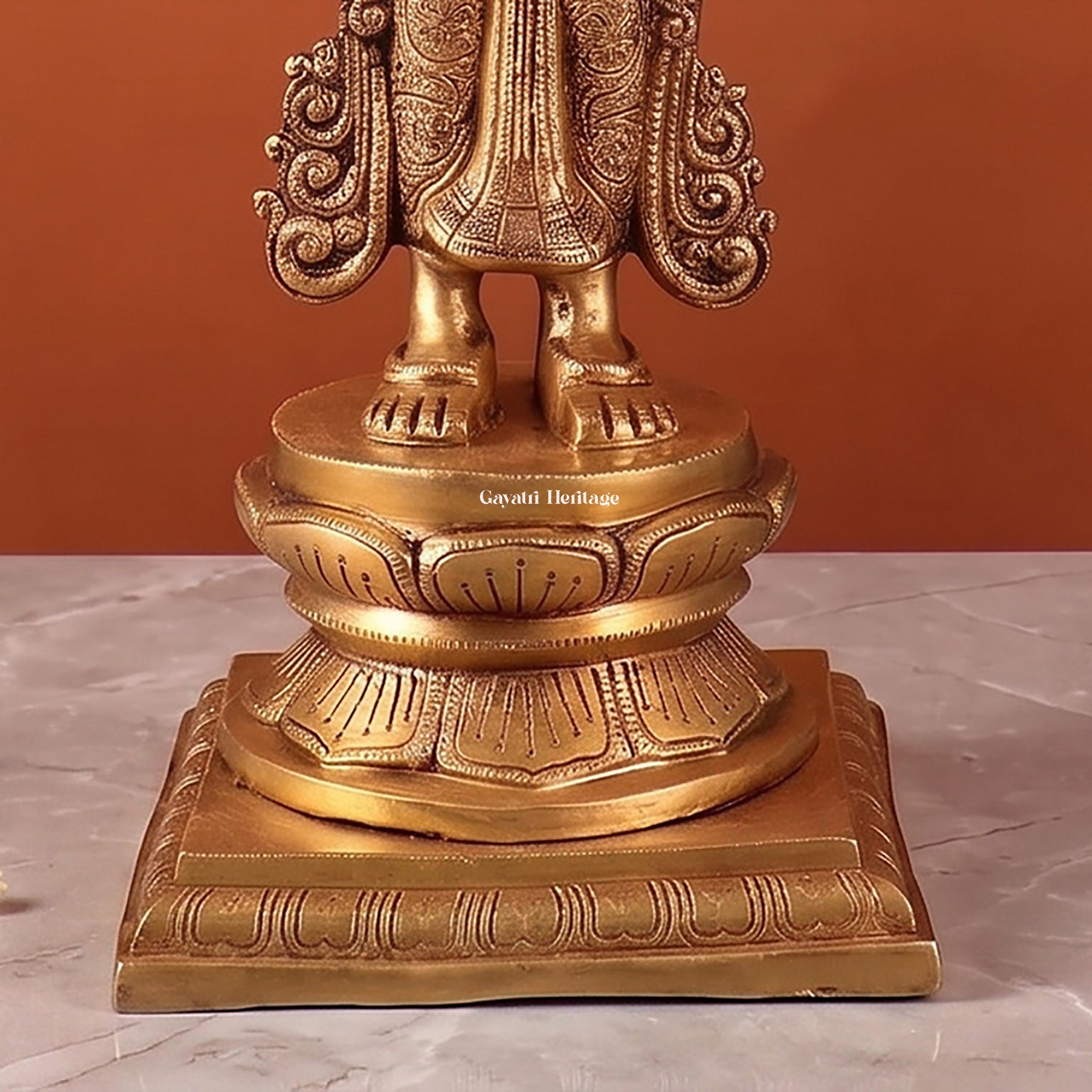 Brass Ten-Armed Deep Lady - Goddess Lamp  Decor | Gayatri Heritage