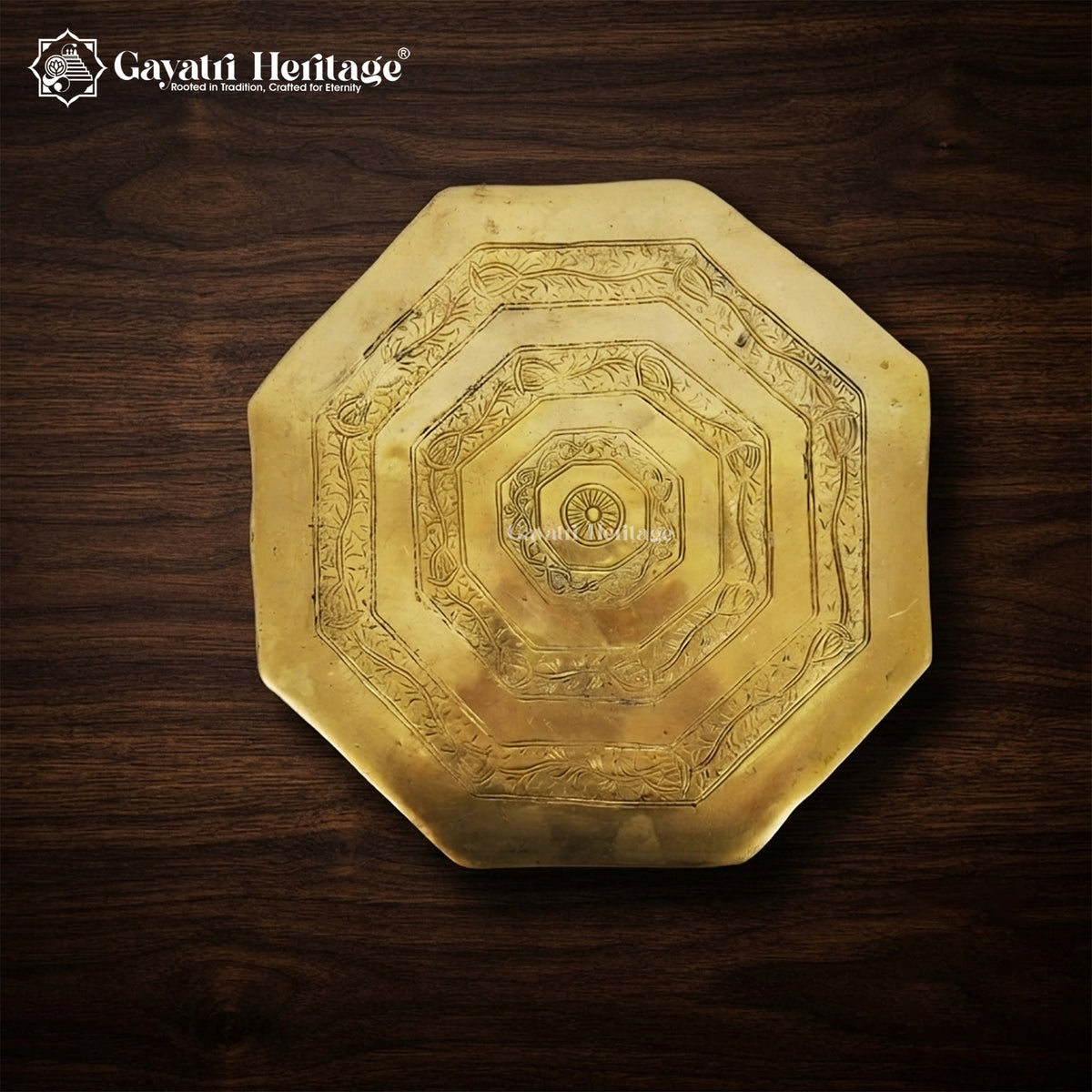 Brass Chowki – Elegant Religious Decor for Sacred Spaces | Gayatri Heritage