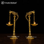 Brass Parrot Lamp (Pair) – view 3 of 3