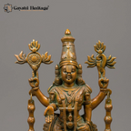 Brass Tirupati Balaji Statue | Copper Finish Standing (16 Inch)