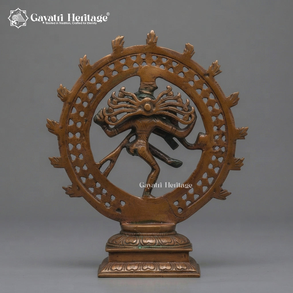 Antique Brass Nataraja Statue – view 3 of 4
