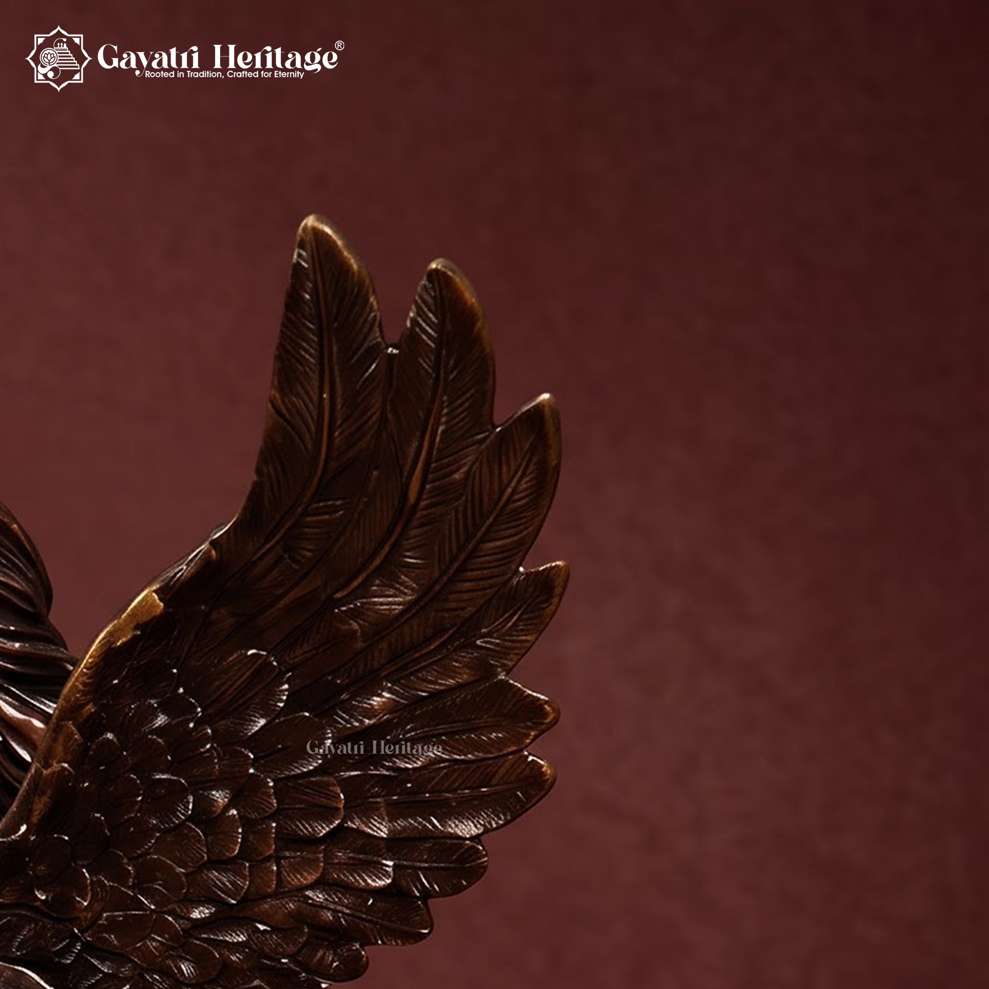 Brass Flying Horse Statue | Brown & Golden Pegasus Figurine | Antique Finish Handmade Home Decor Gift