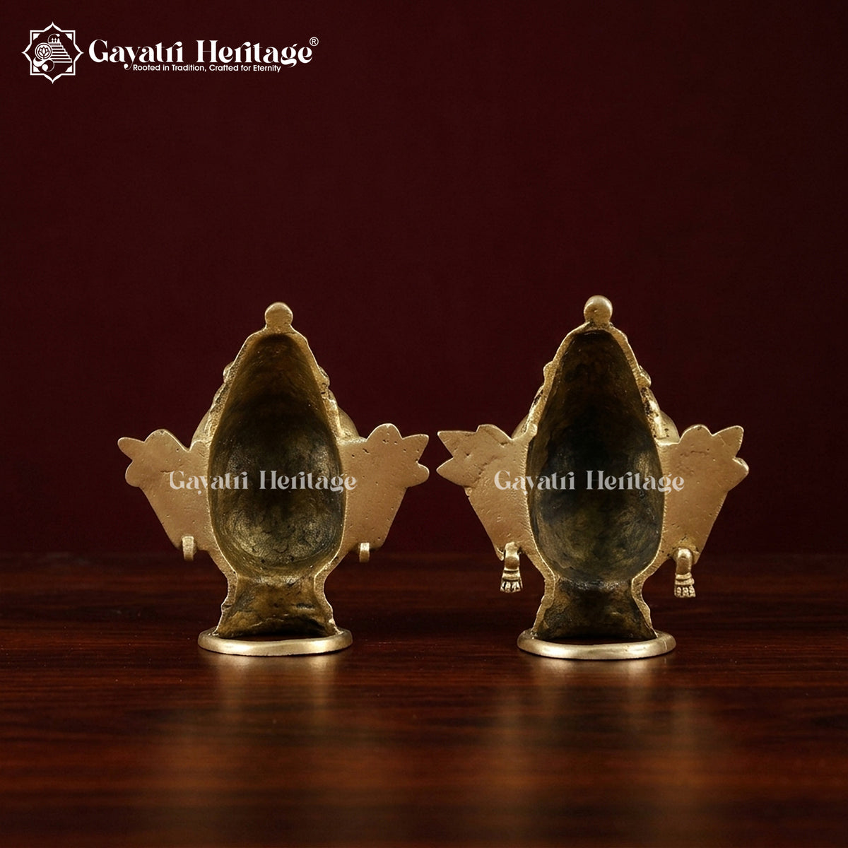 Brass Shiva Parvati Head – South Indian Temple Design | Gayatri Heritage