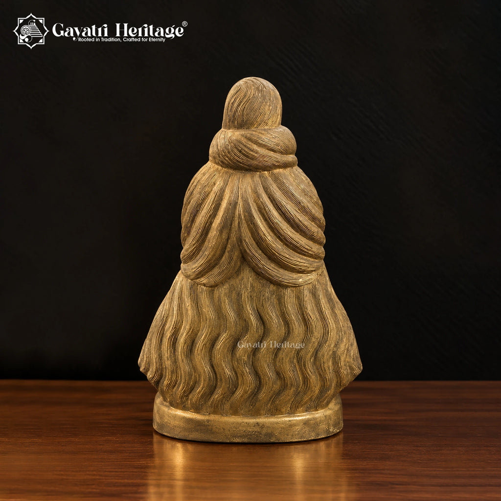 Brass Shiva Head Statue | Handcrafted Lord Shiva Idol | Hindu Meditation & Home Temple Decor