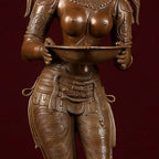 Brass Large Size Deep Lady Figurine – view 3 of 4