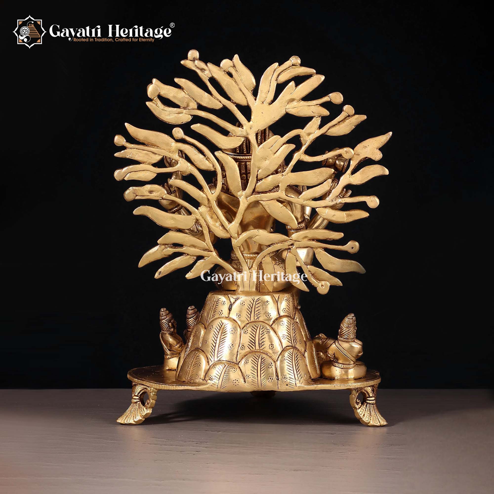 Brass Dakshina Murti Idol – Divine Wisdom Decor | Gayatri Heritage
