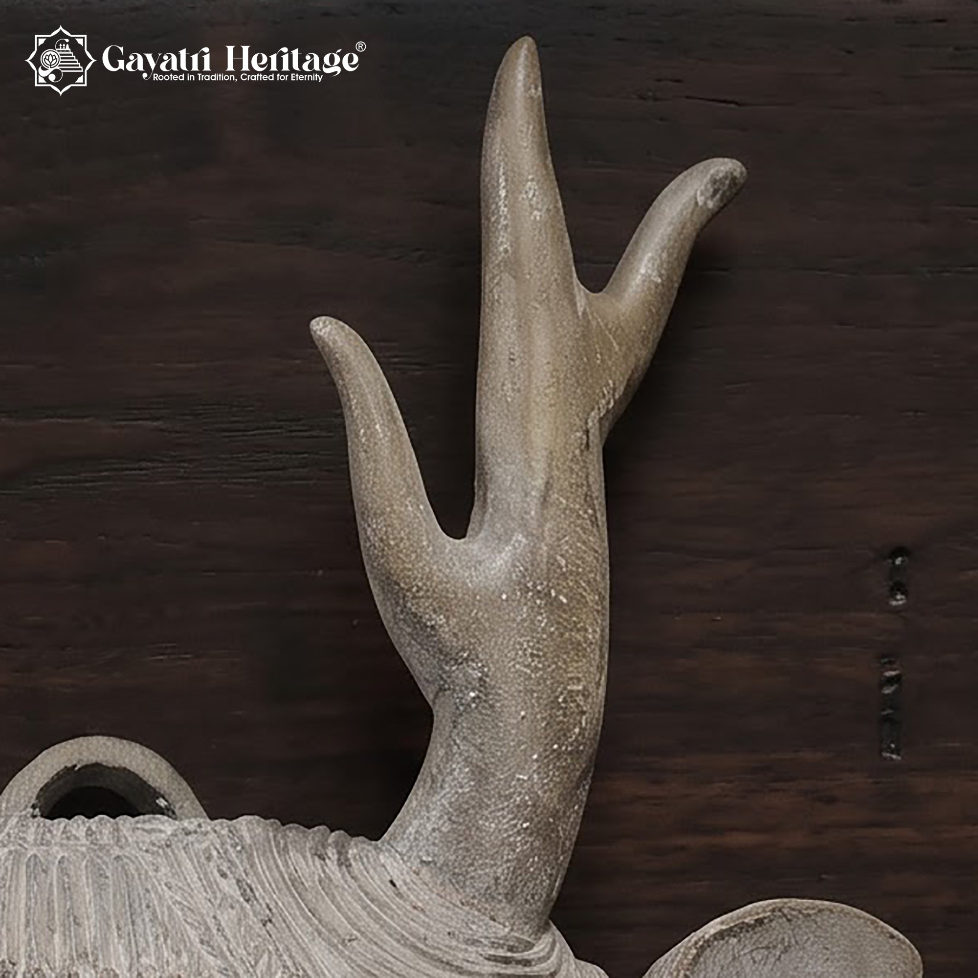 Rare Antique Hand-Carved Deer Head Wall Hanging | 100+ Year Old Stag Antler Folk Art | Rustic Tribal Wall Decor Collectible