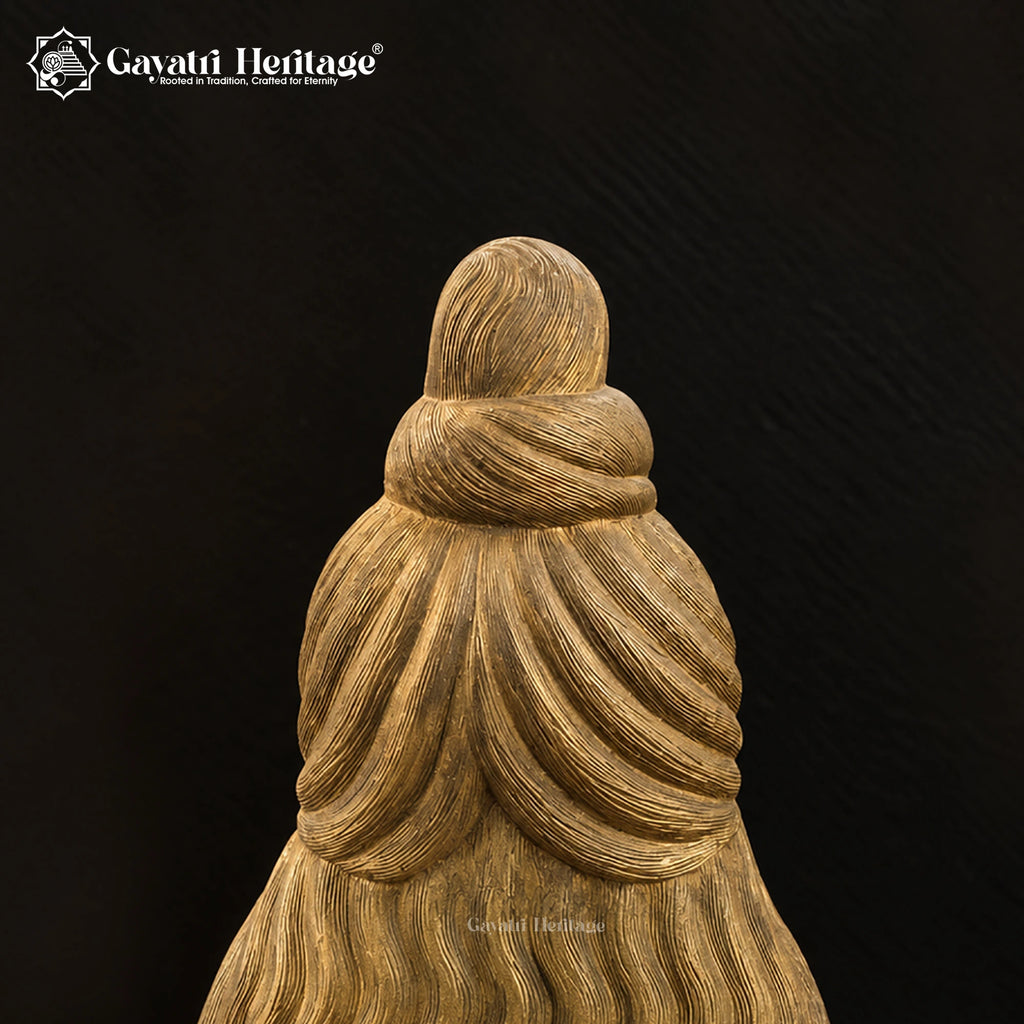 Brass Shiva Head Statue | Handcrafted Lord Shiva Idol | Hindu Meditation & Home Temple Decor
