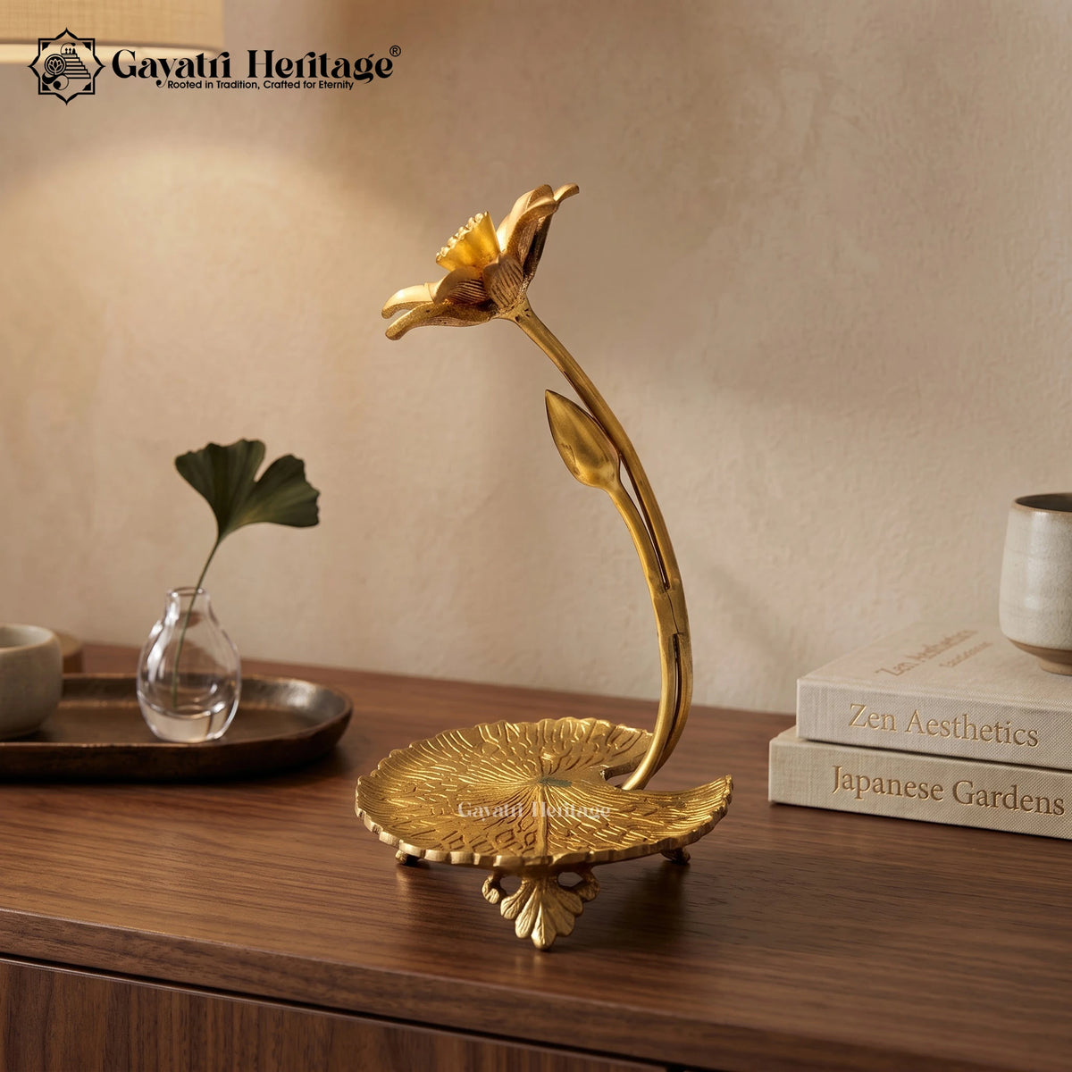 Brass Lotus Flower Showpiece – view 4 of 4