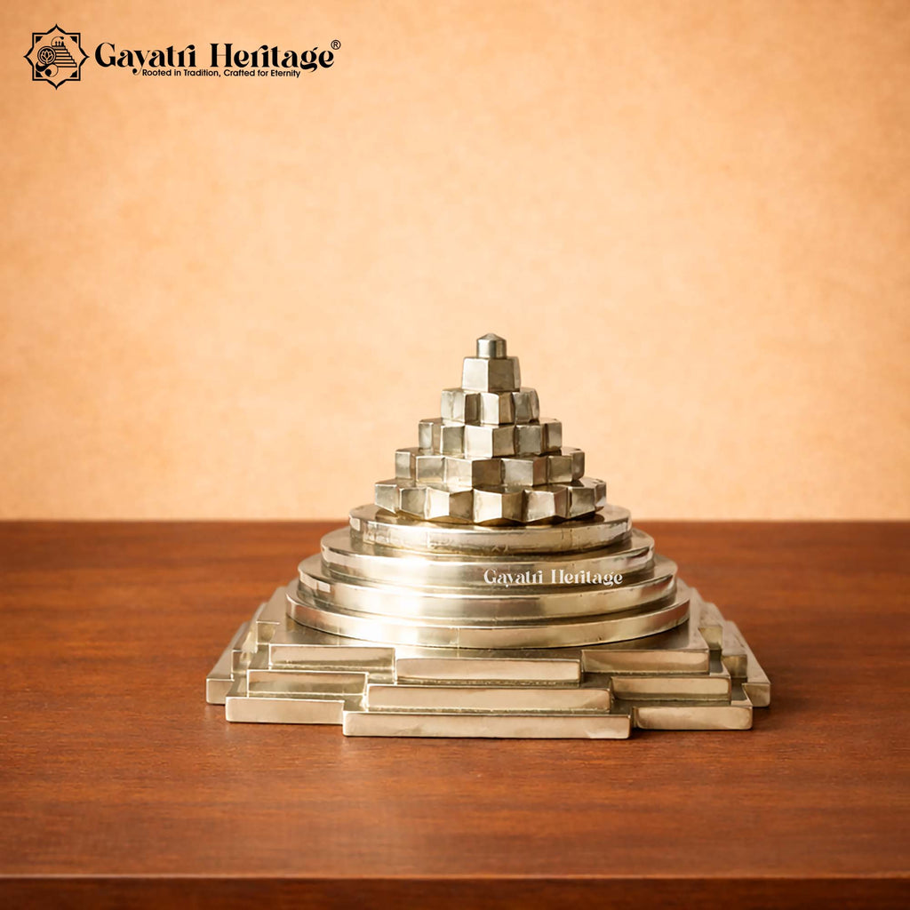 Brass Meru Shree Yantra – Sacred Vastu Energy Symbol | Gayatri Heritage