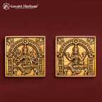 Brass Ashtalakshmi Wall Hanging Set | 9 Piece Lotus Panel | Eight Forms of Goddess Lakshmi Wall Decor