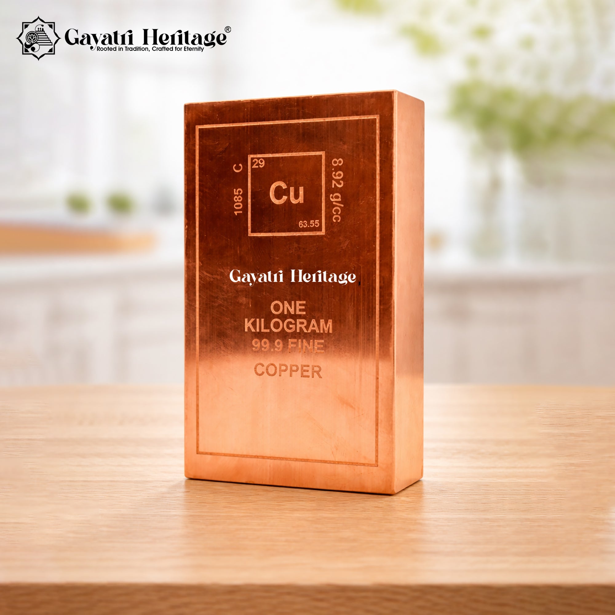 Certified 999 Fine Copper Bar – Pure Metal Craft | Gayatri Heritage