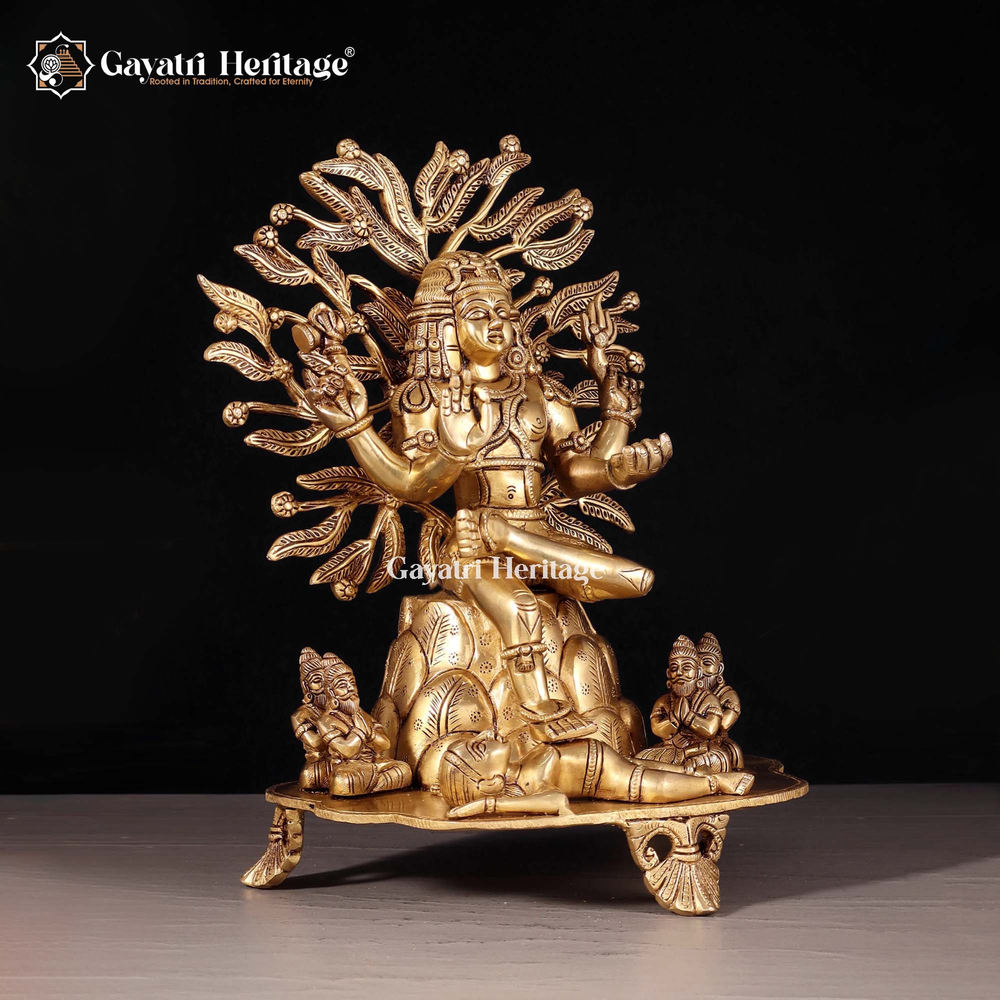 Brass Dakshina Murti Idol – Divine Wisdom Decor | Gayatri Heritage