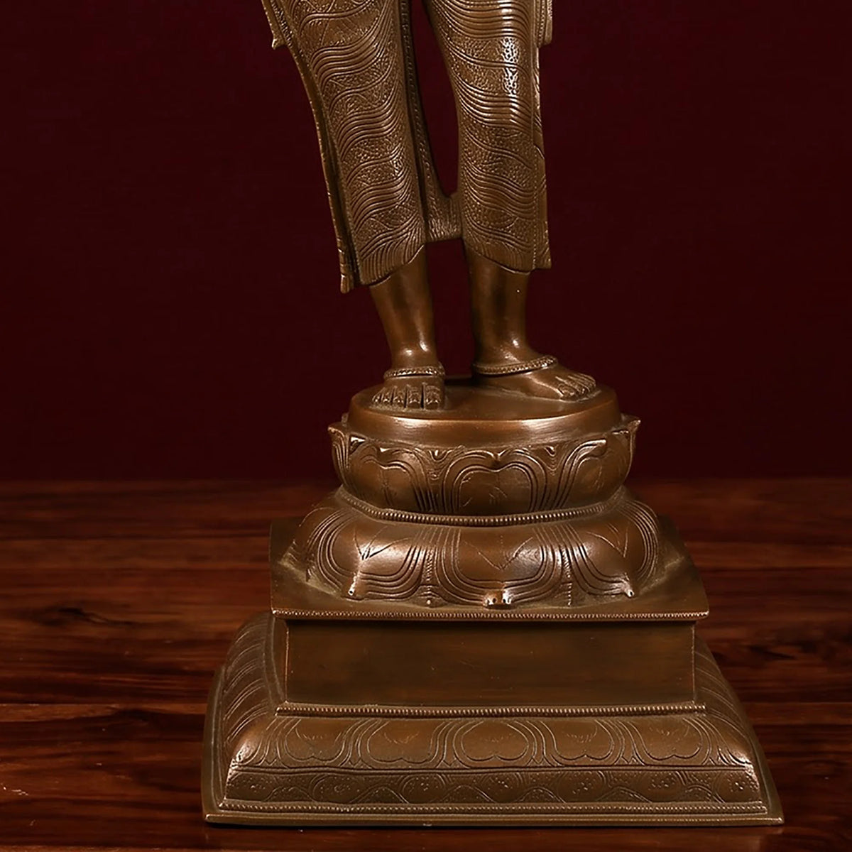 Brass Large Size Deep Lady Figurine – view 4 of 4