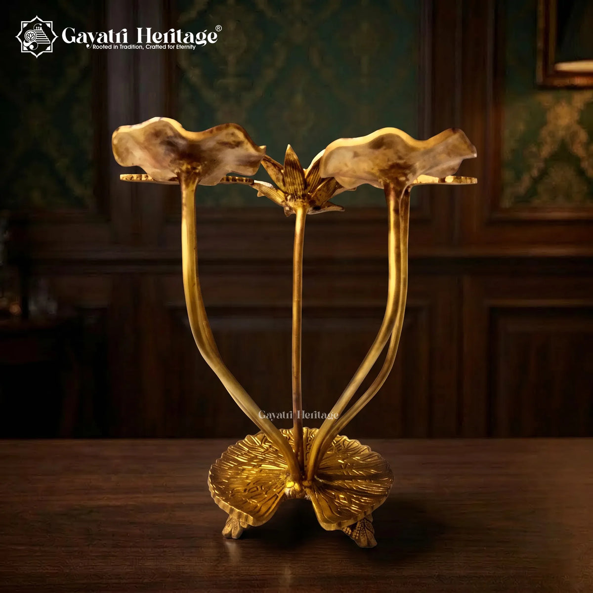 Brass Lotus Showpiece – view 4 of 4