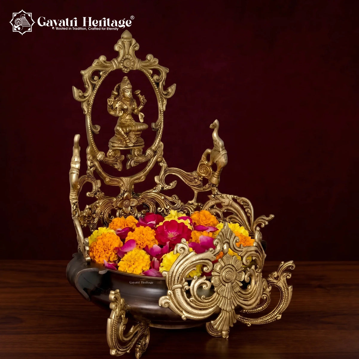 Brass Lakshmi Urli Bowl – view 2 of 5