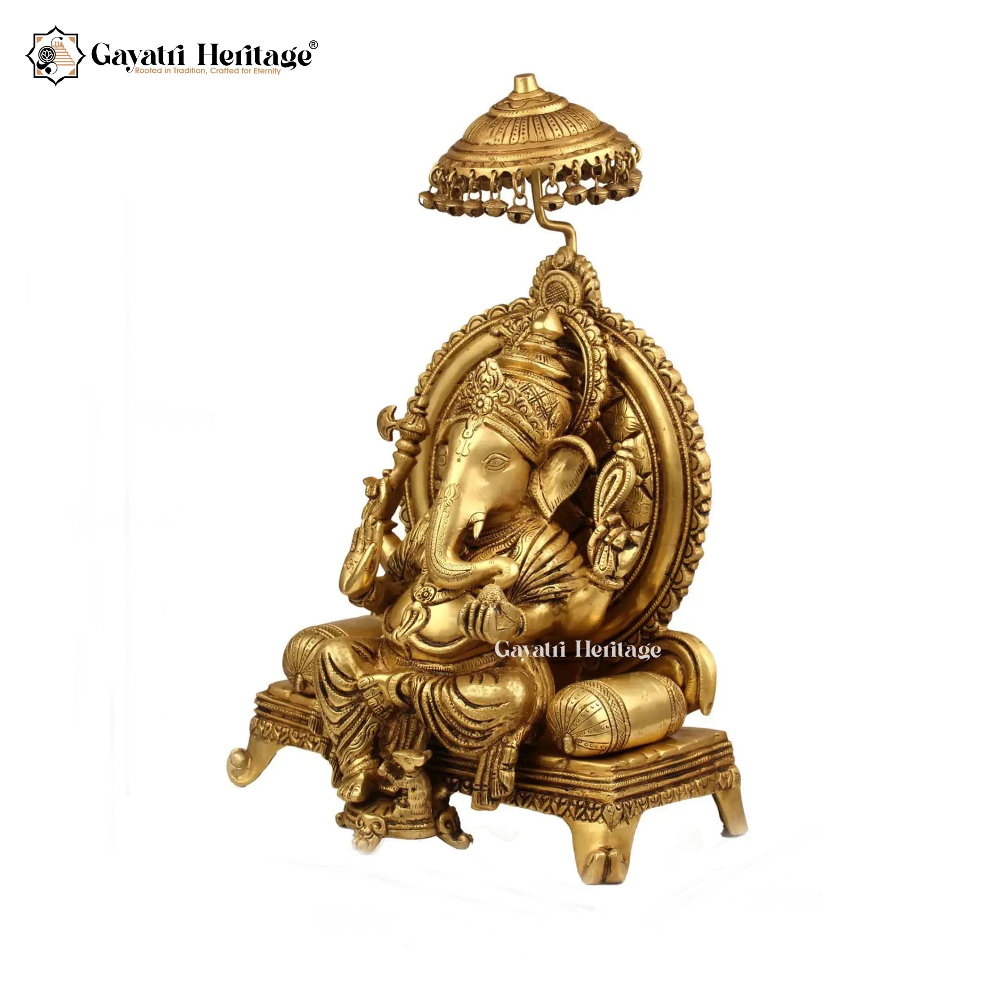 Brass Ganesh Sofa Statue – Unique Decor Idol | Gayatri Heritage