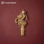 Brass Peacock with Lotus Flower Kalash Wall Hanging – Traditional Indian Wall Decor, Vastu Showpiece & Pooja Room Decoration