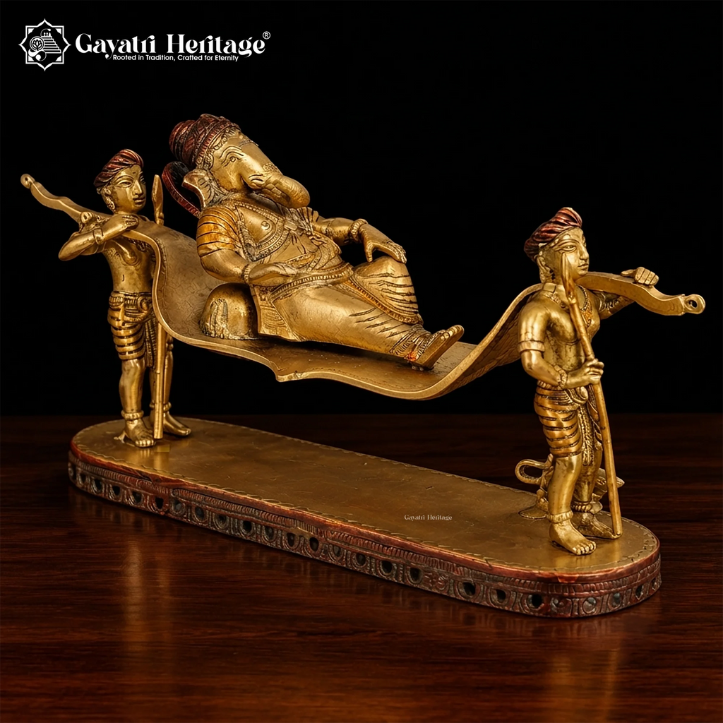 Brass Palki Ganesh – view 8 of 12