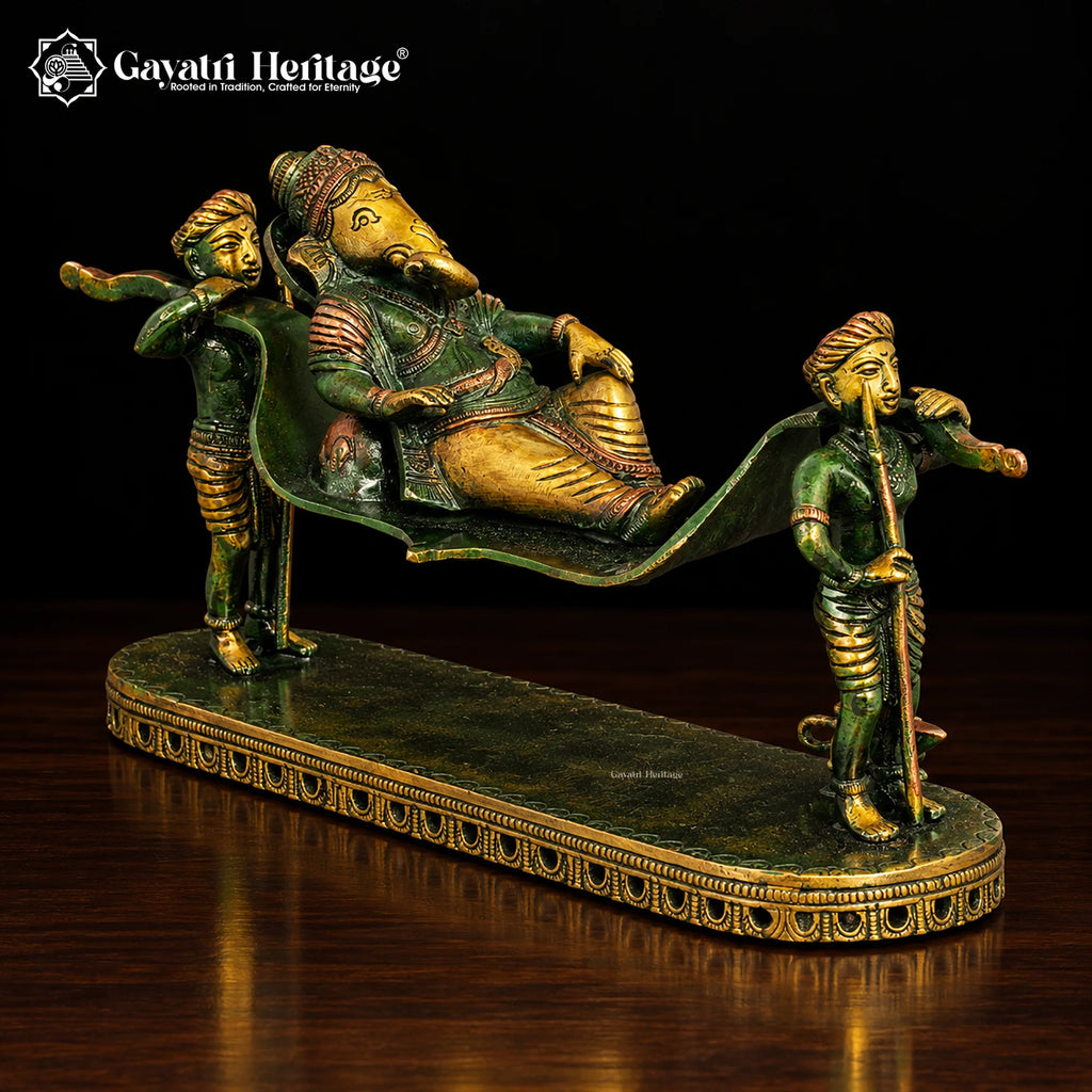 Brass Palki Ganesh – view 4 of 12