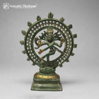 Vintage Brass Nataraja Idol, 8 inch, handcrafted by Gayatri Heritage