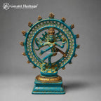 Brass Nataraja Idol, 8 inch, handcrafted by Gayatri Heritage