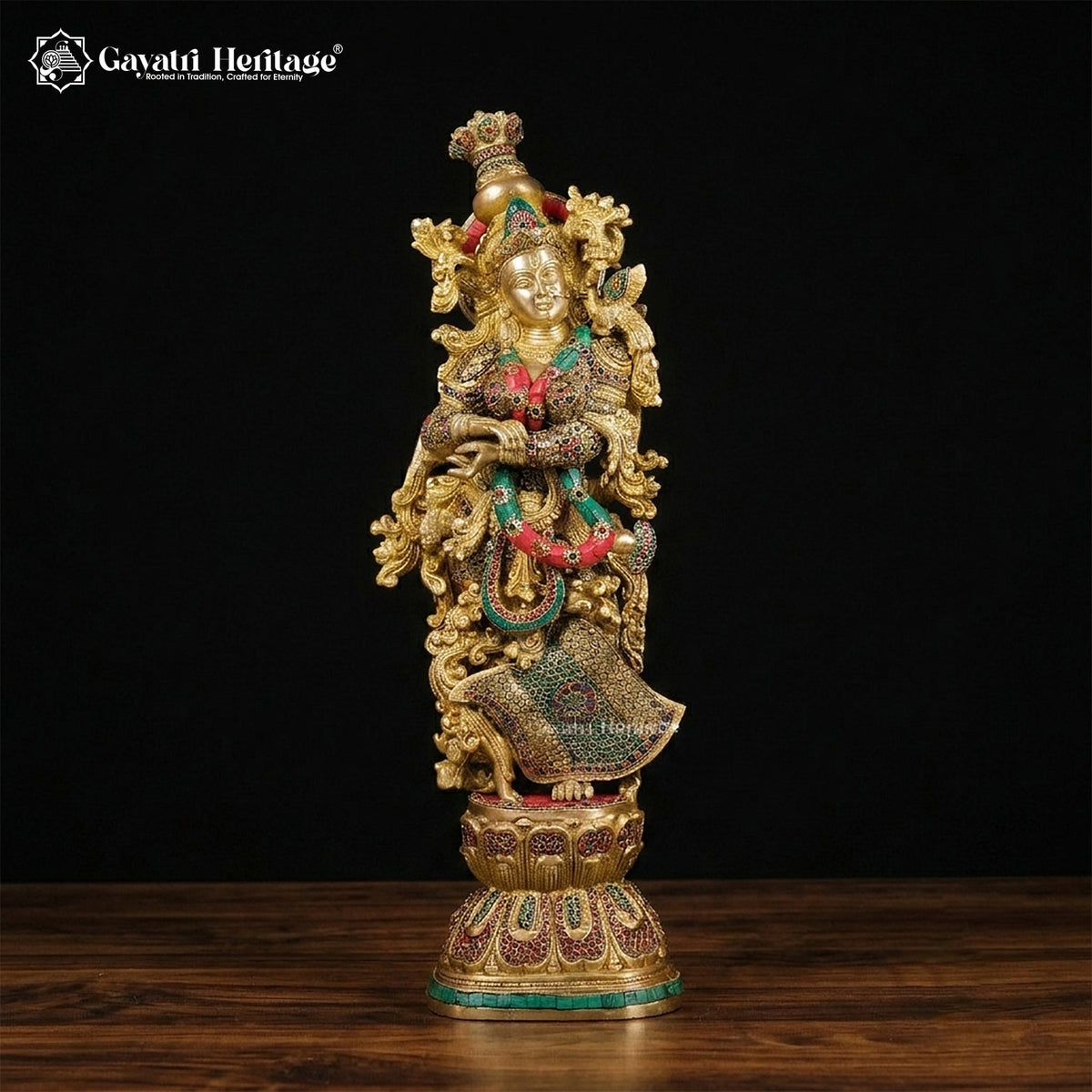 Brass Radha Krishna Statue – view 3 of 5