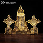 Brass Wall Decor Lord Venkateshwara Statue/ Tirupati Balaji in Stone Work – Sacred Craftsmanship | Gayatri Heritage